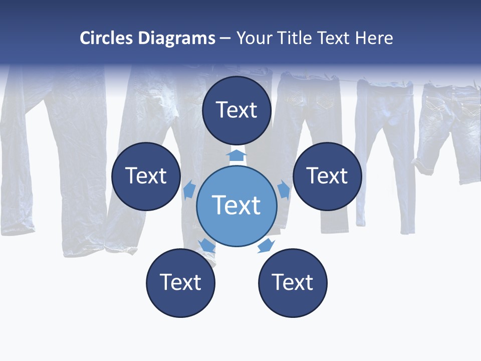 Hanging Jeansly Background PowerPoint Template