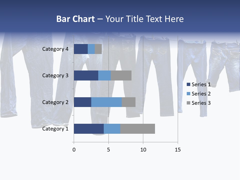 Hanging Jeansly Background PowerPoint Template