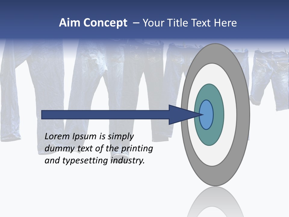 Hanging Jeansly Background PowerPoint Template