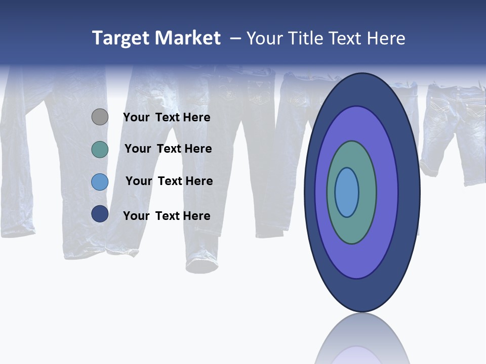 Hanging Jeansly Background PowerPoint Template