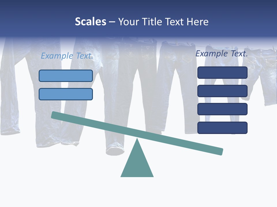 Hanging Jeansly Background PowerPoint Template