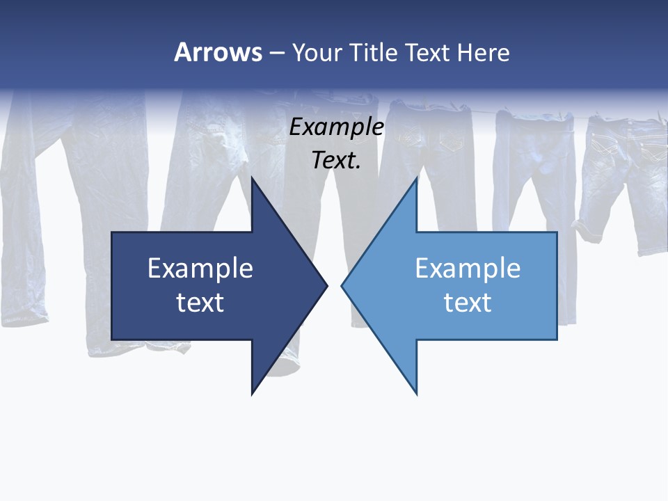 Hanging Jeansly Background PowerPoint Template