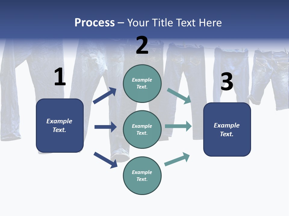 Hanging Jeansly Background PowerPoint Template