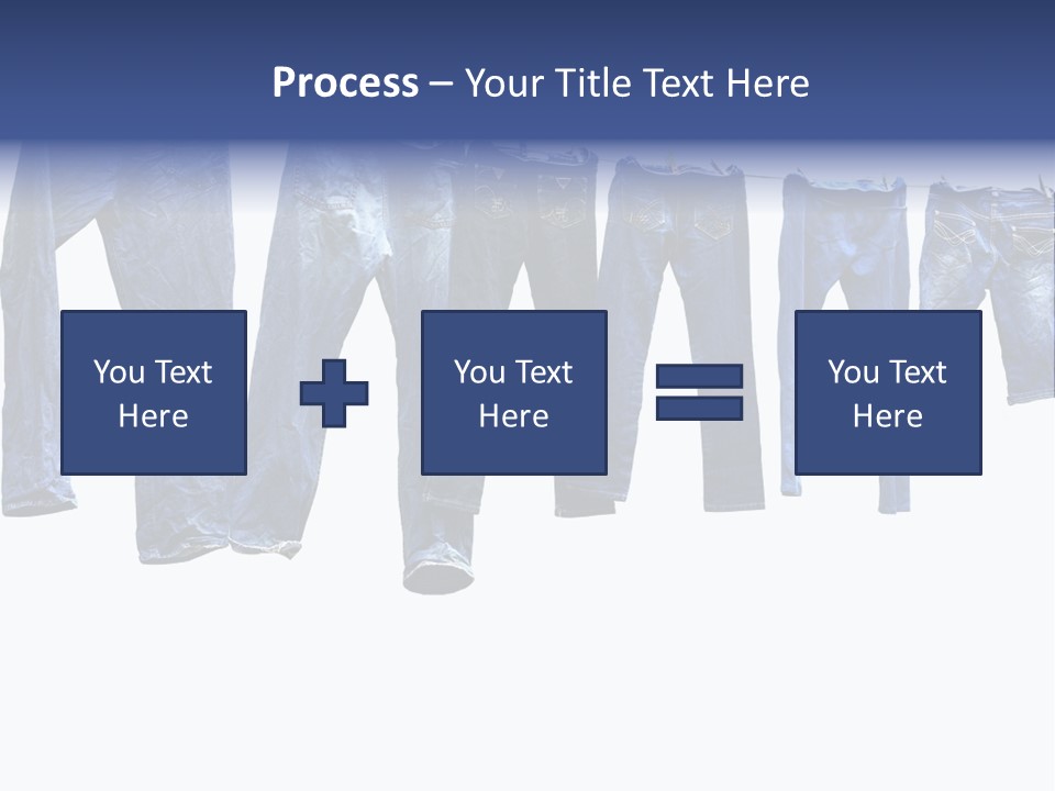 Hanging Jeansly Background PowerPoint Template