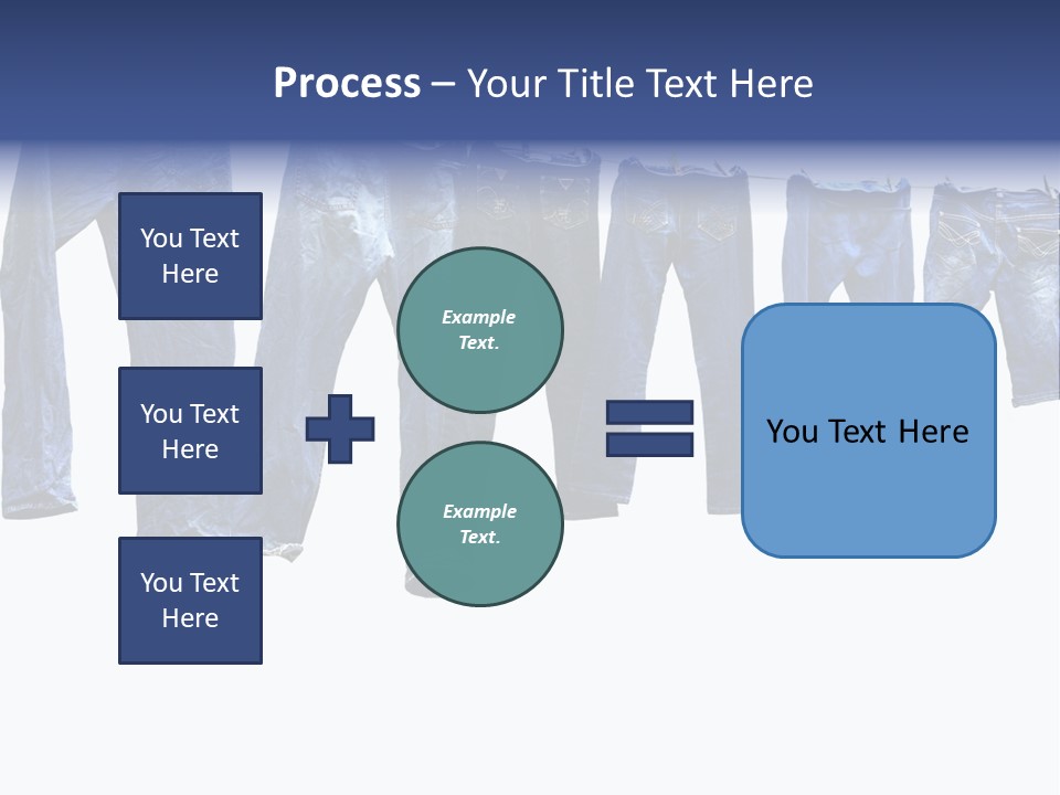 Hanging Jeansly Background PowerPoint Template