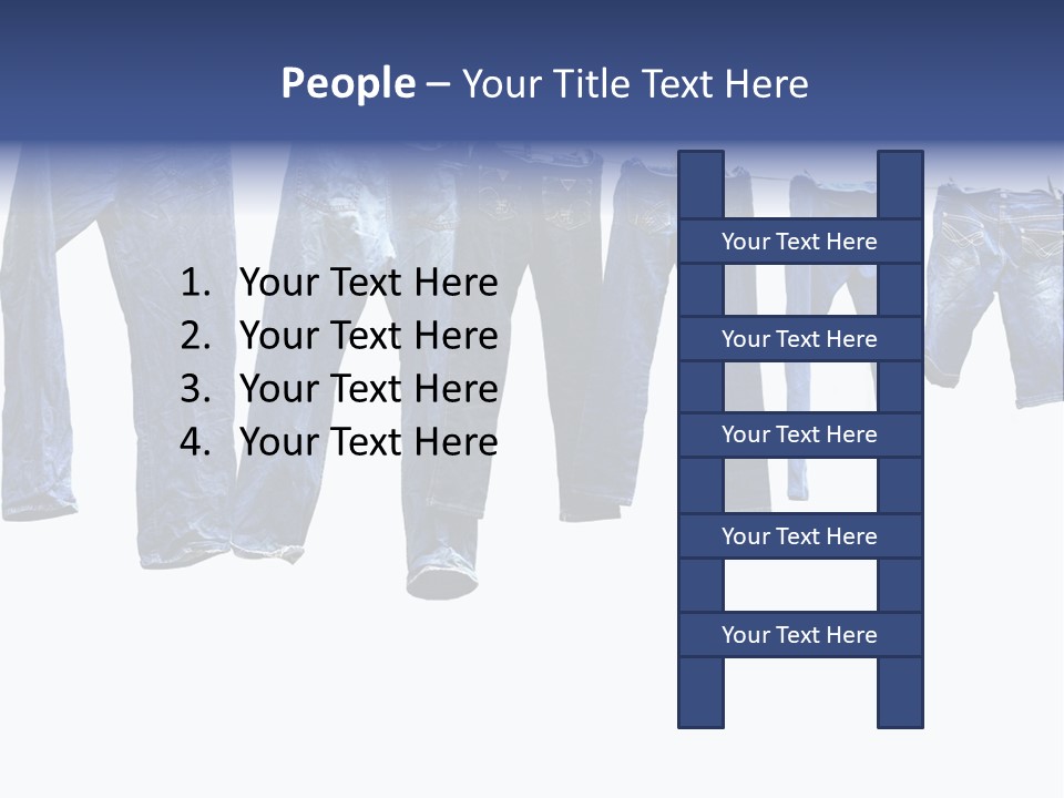 Hanging Jeansly Background PowerPoint Template