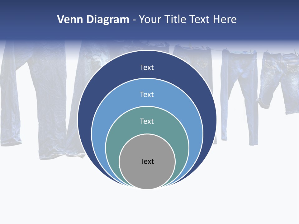 Hanging Jeansly Background PowerPoint Template