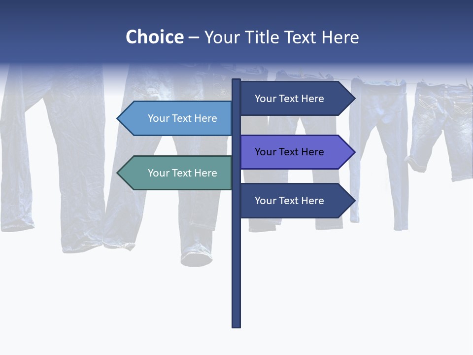 Hanging Jeansly Background PowerPoint Template