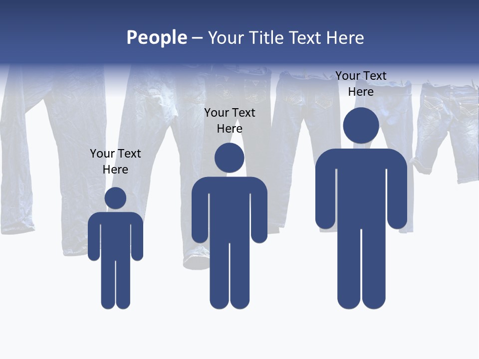 Hanging Jeansly Background PowerPoint Template