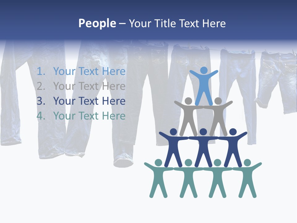 Hanging Jeansly Background PowerPoint Template