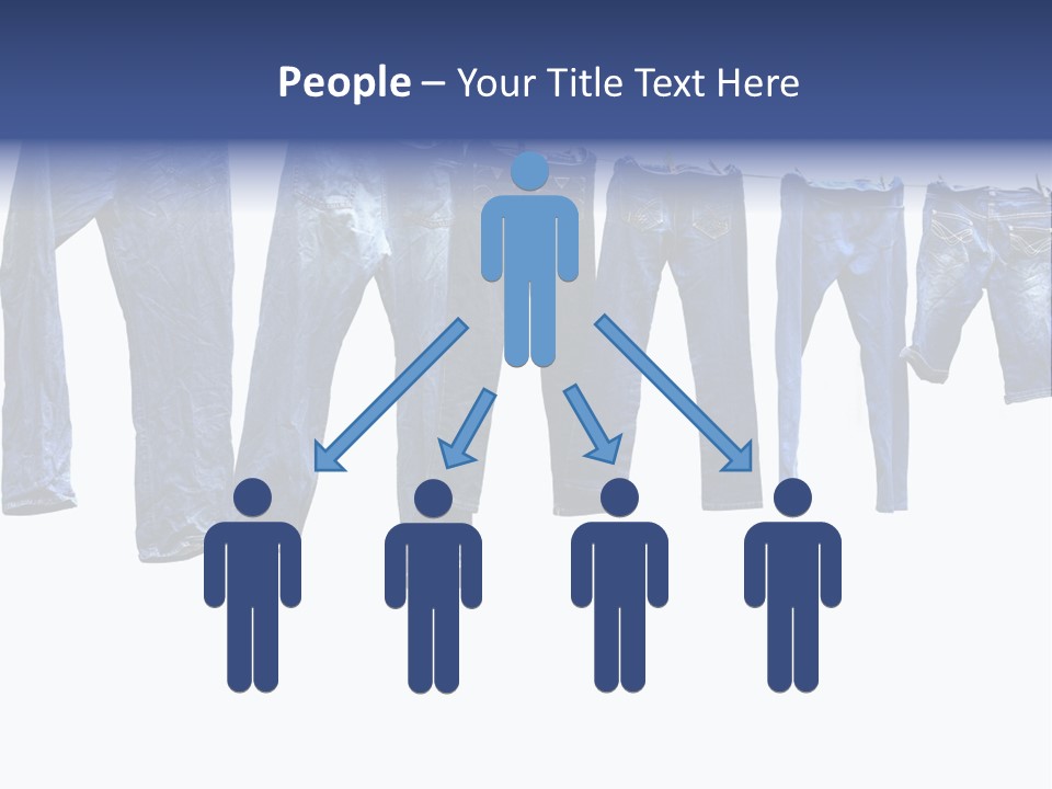 Hanging Jeansly Background PowerPoint Template