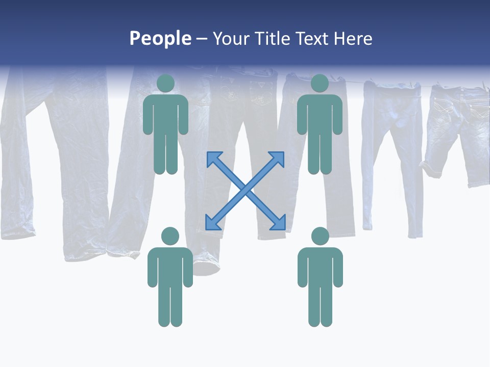 Hanging Jeansly Background PowerPoint Template