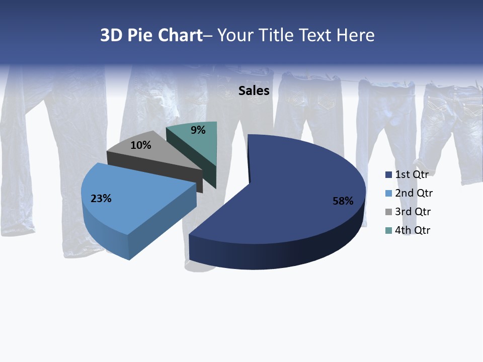 Hanging Jeansly Background PowerPoint Template