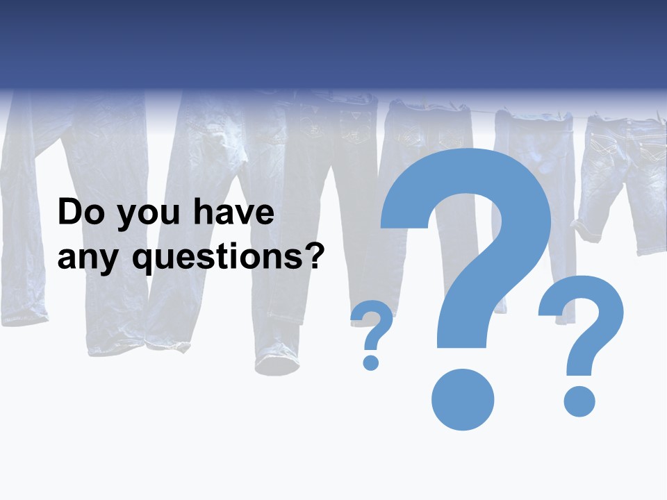 Hanging Jeansly Background PowerPoint Template