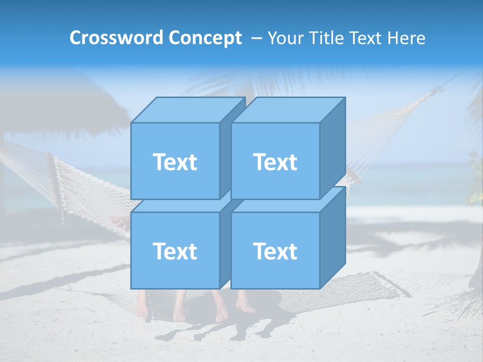 Palm Tranquil Bay PowerPoint Template
