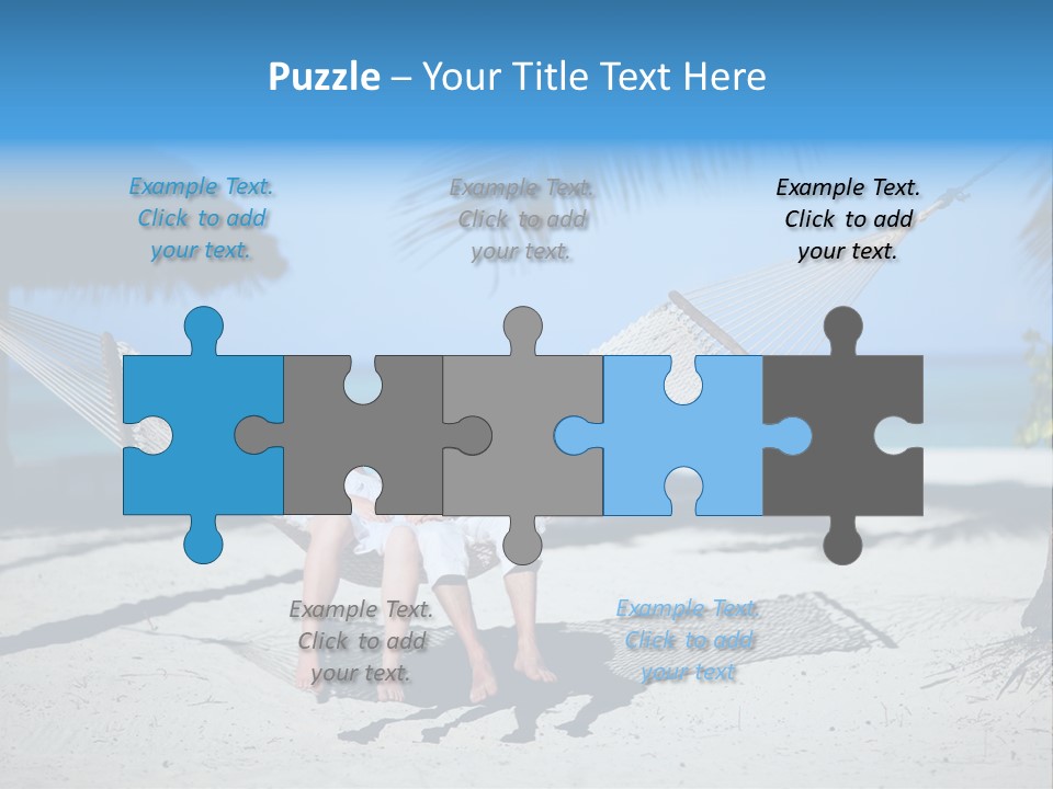 Palm Tranquil Bay PowerPoint Template