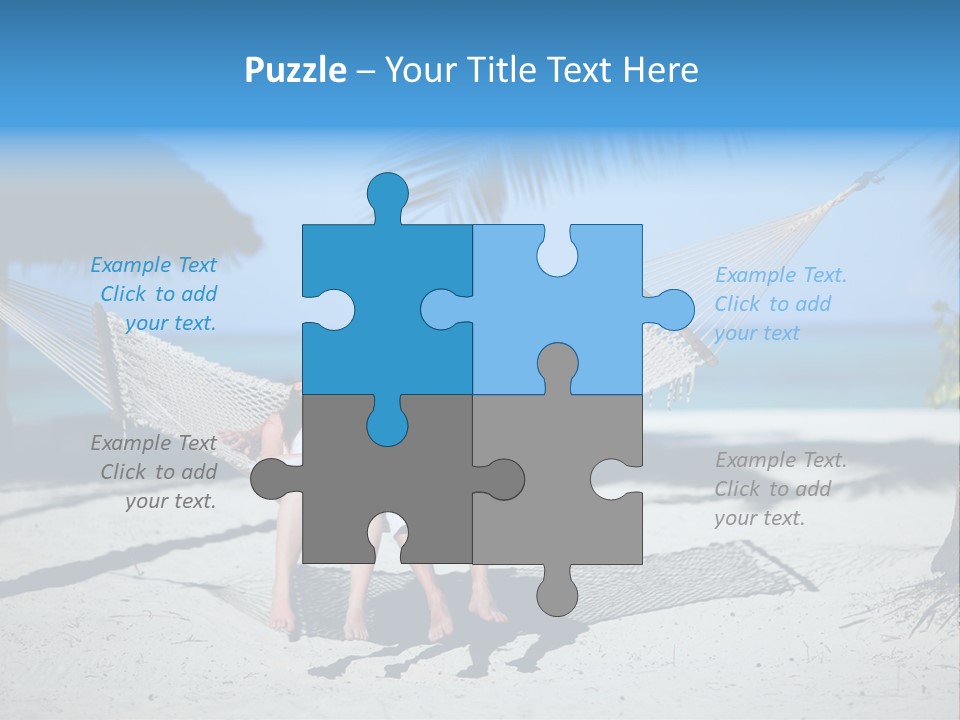 Palm Tranquil Bay PowerPoint Template