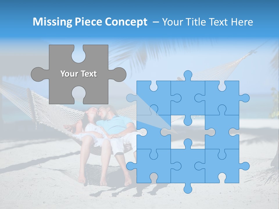 Palm Tranquil Bay PowerPoint Template