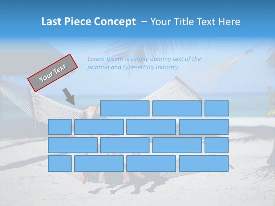 Palm Tranquil Bay PowerPoint Template