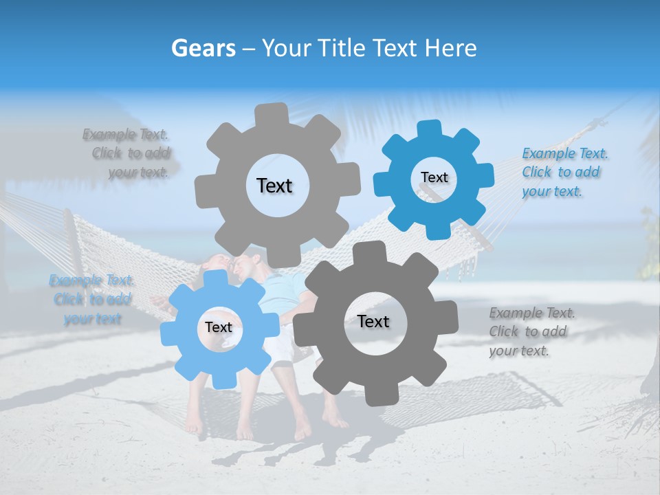 Palm Tranquil Bay PowerPoint Template