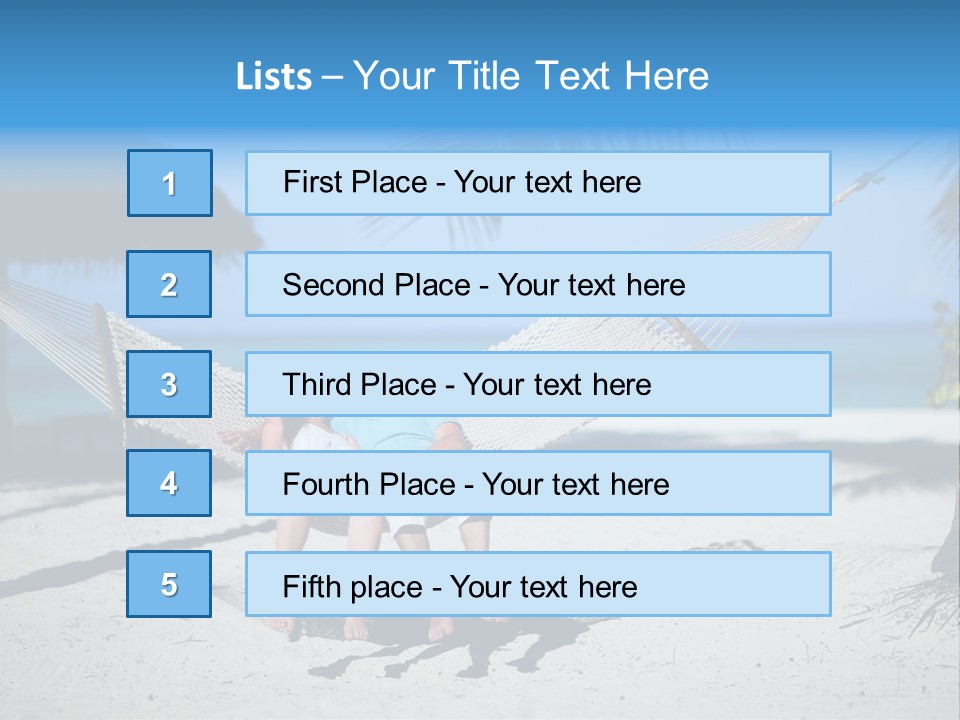 Palm Tranquil Bay PowerPoint Template