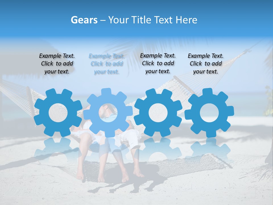 Palm Tranquil Bay PowerPoint Template