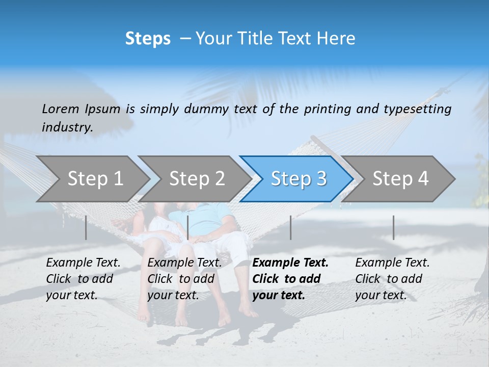 Palm Tranquil Bay PowerPoint Template