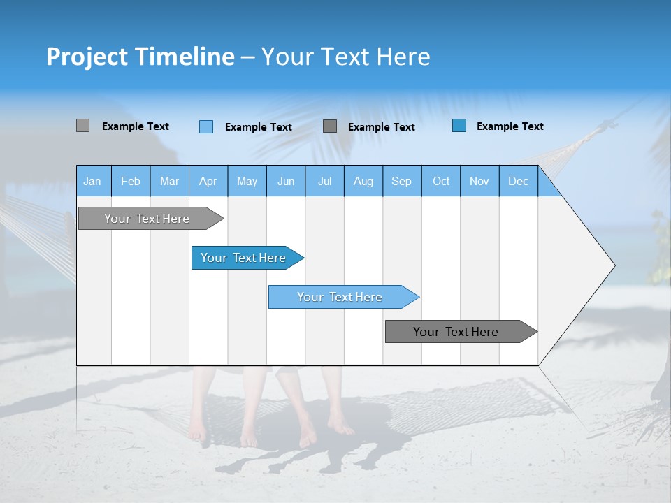 Palm Tranquil Bay PowerPoint Template