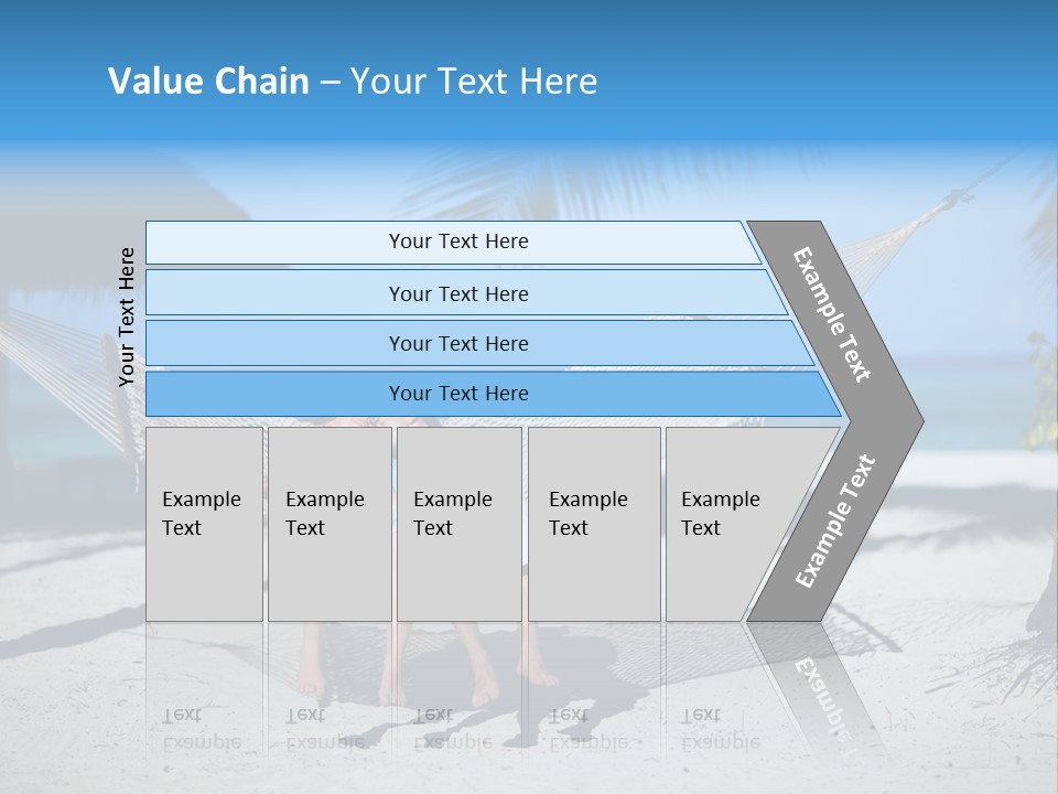 Palm Tranquil Bay PowerPoint Template