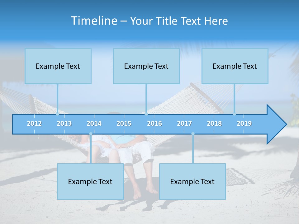 Palm Tranquil Bay PowerPoint Template
