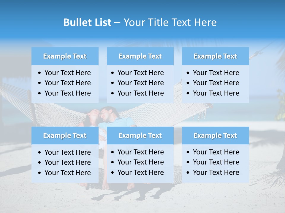 Palm Tranquil Bay PowerPoint Template