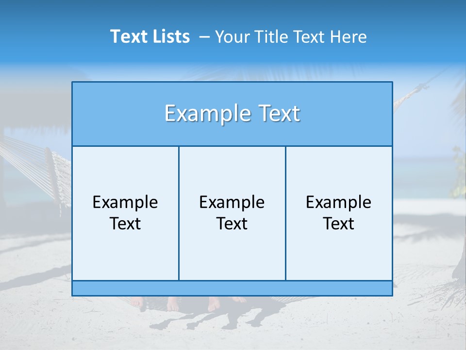 Palm Tranquil Bay PowerPoint Template