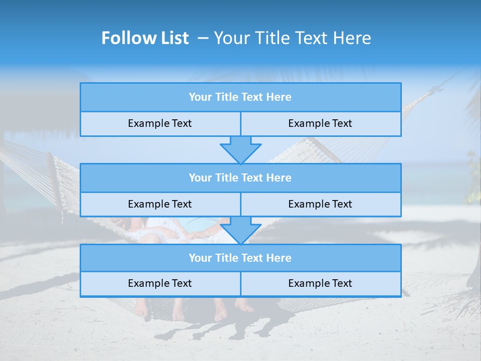 Palm Tranquil Bay PowerPoint Template