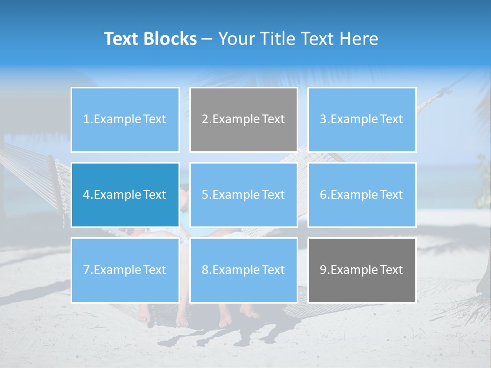 Palm Tranquil Bay PowerPoint Template