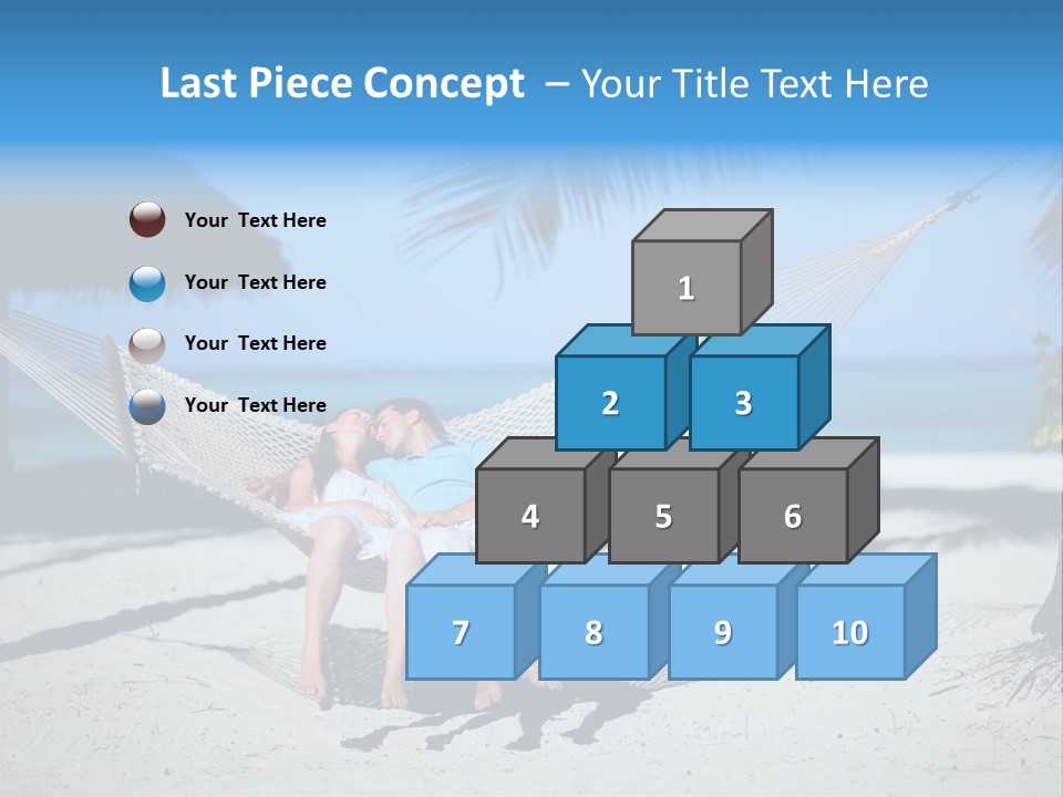 Palm Tranquil Bay PowerPoint Template