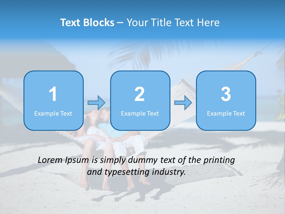Palm Tranquil Bay PowerPoint Template