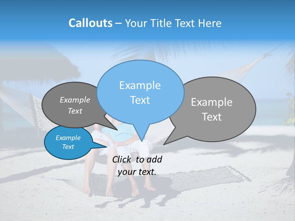 Palm Tranquil Bay PowerPoint Template