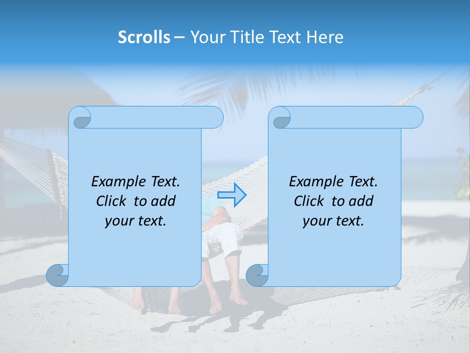 Palm Tranquil Bay PowerPoint Template
