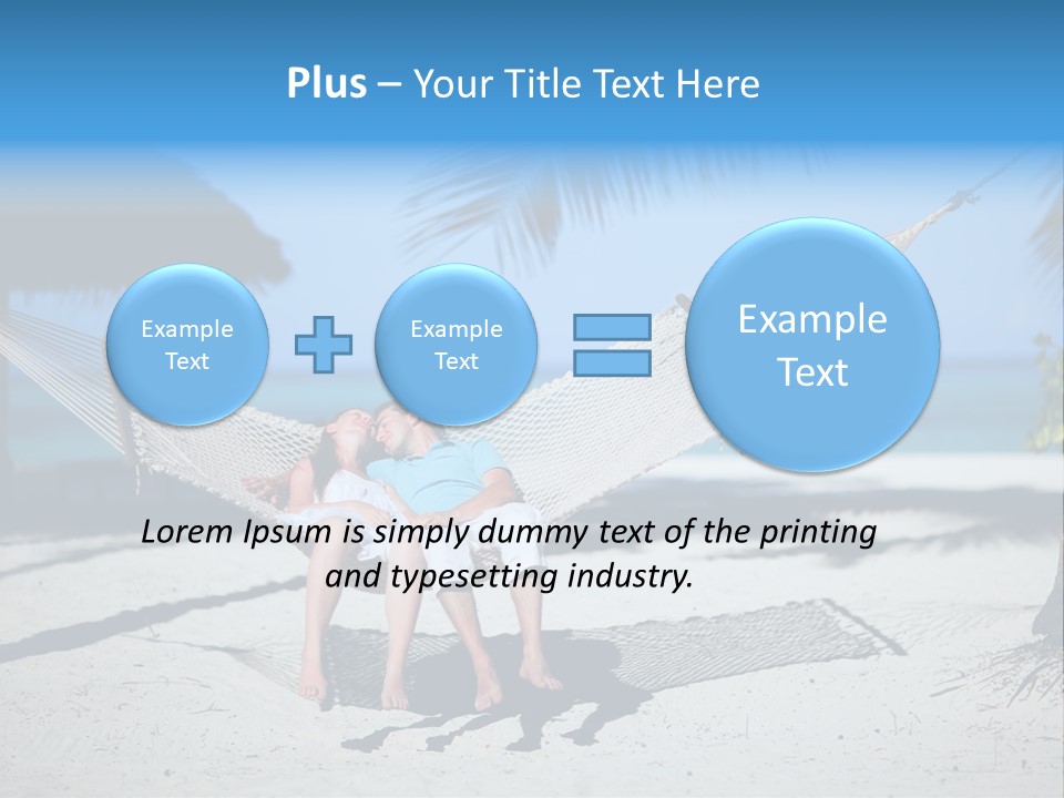 Palm Tranquil Bay PowerPoint Template