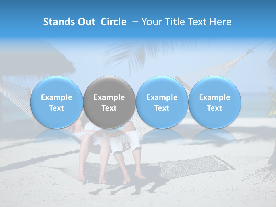 Palm Tranquil Bay PowerPoint Template