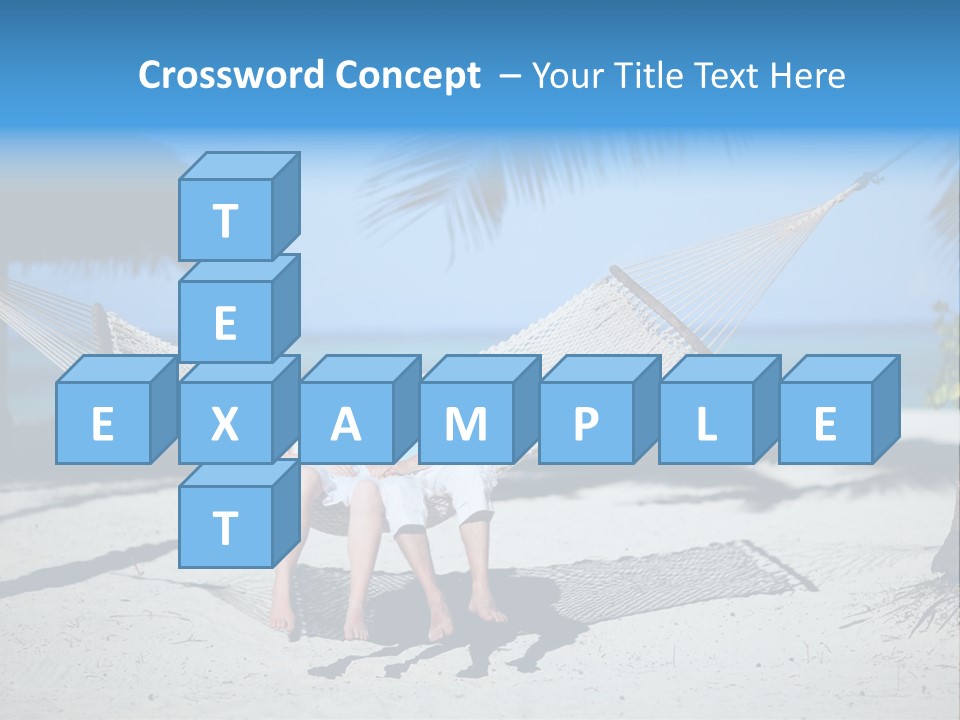 Palm Tranquil Bay PowerPoint Template