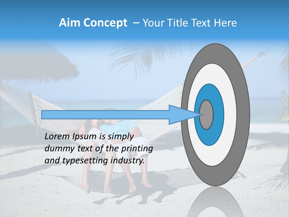 Palm Tranquil Bay PowerPoint Template