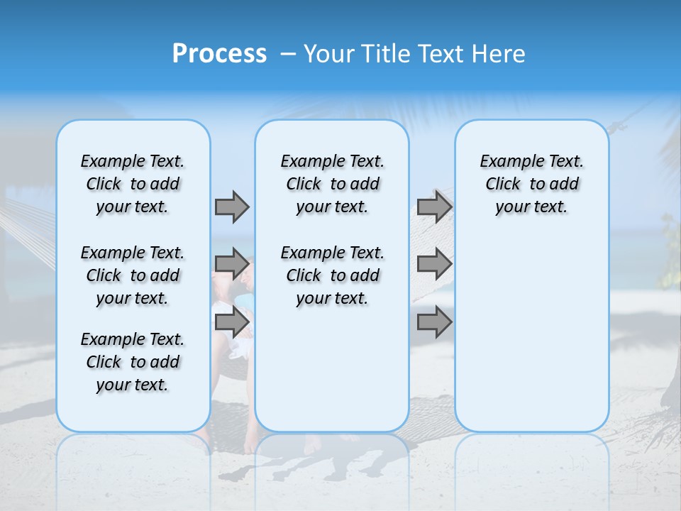 Palm Tranquil Bay PowerPoint Template