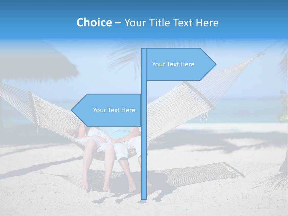 Palm Tranquil Bay PowerPoint Template