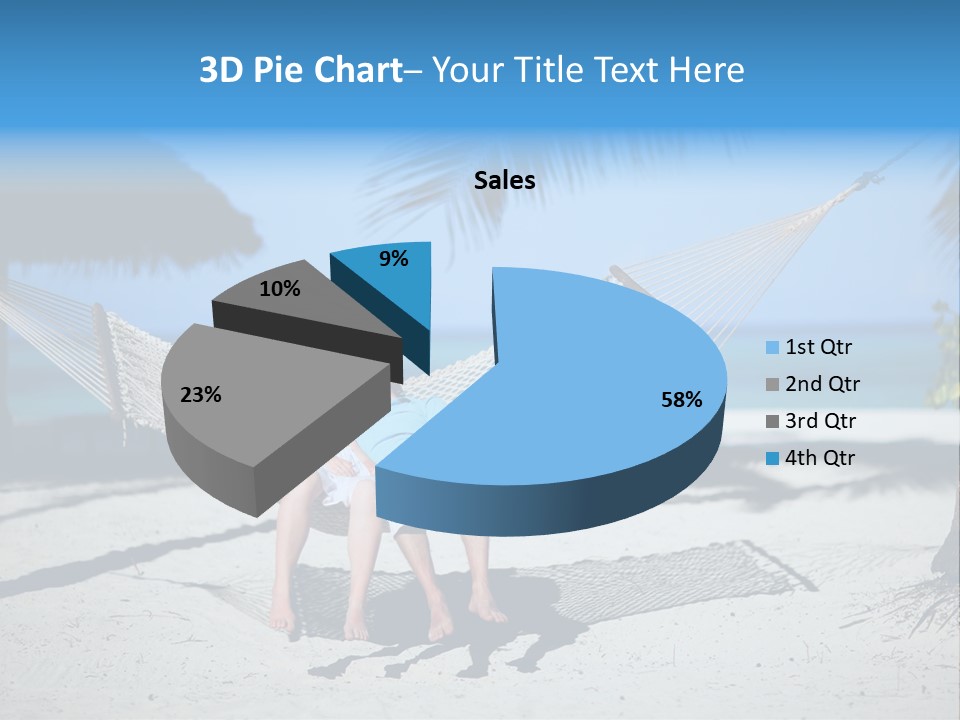Palm Tranquil Bay PowerPoint Template