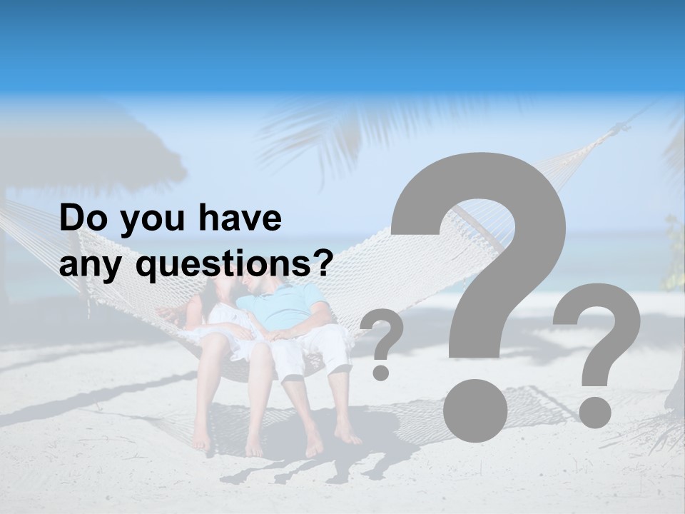 Palm Tranquil Bay PowerPoint Template