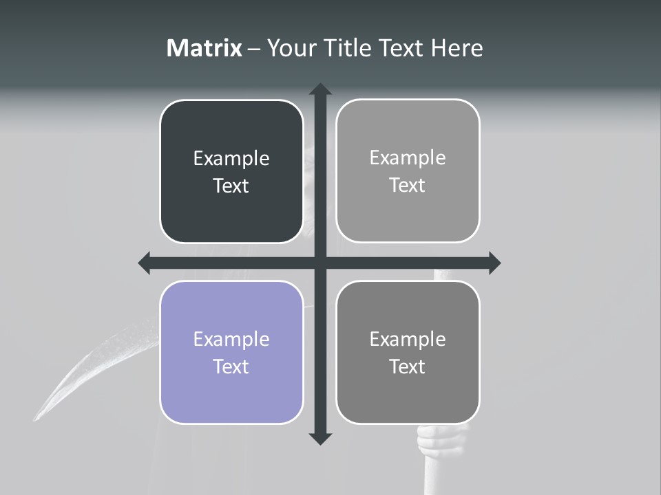 Reaper Black Halloween PowerPoint Template