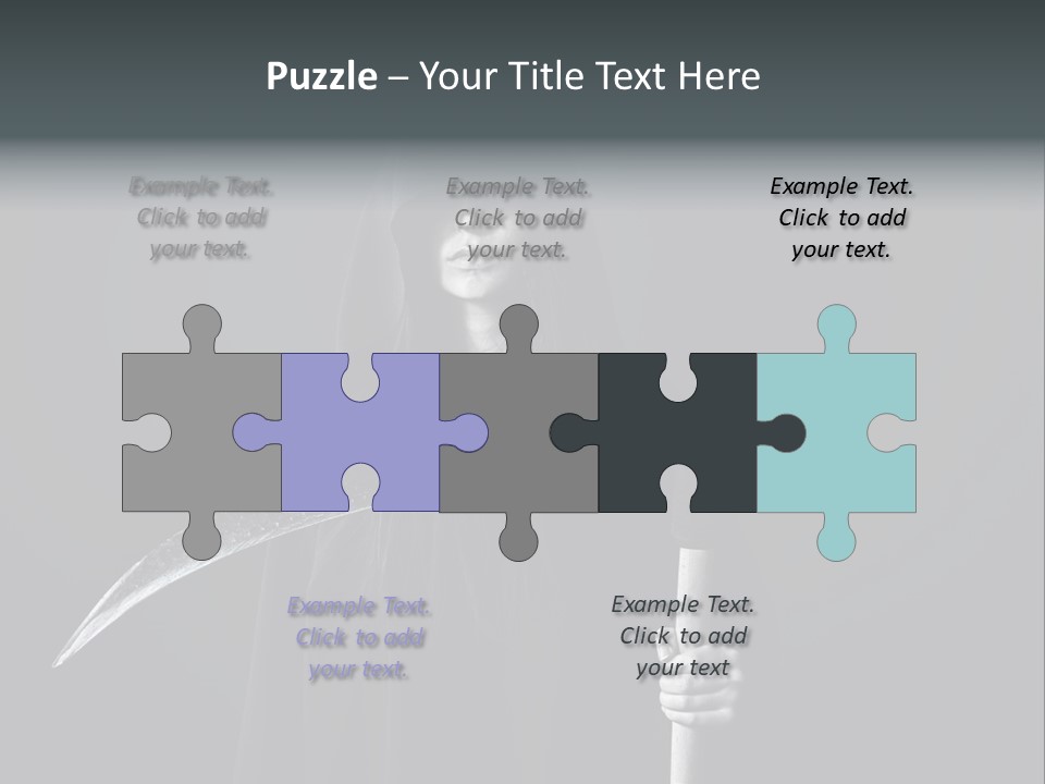 Reaper Black Halloween PowerPoint Template