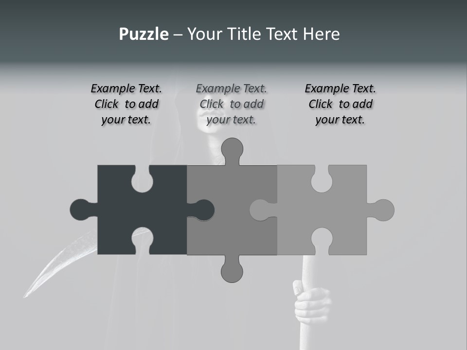 Reaper Black Halloween PowerPoint Template