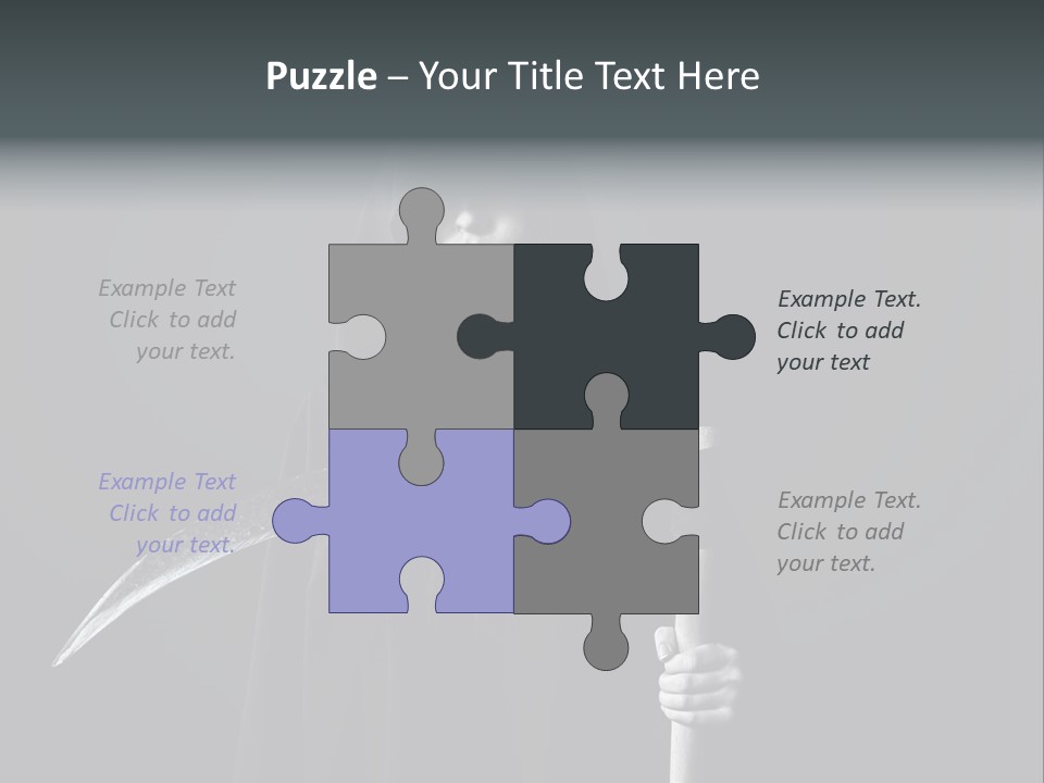 Reaper Black Halloween PowerPoint Template